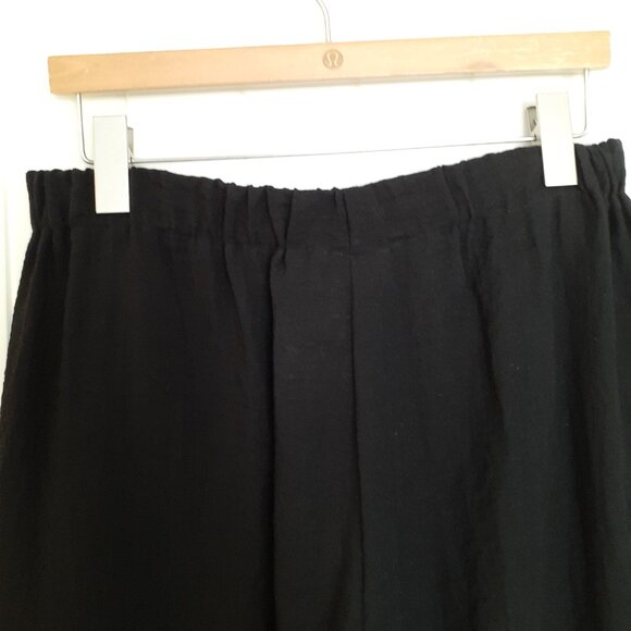 Habitat Crinkle Flood Pants with Hem Button Detail Black Size S - Picture 6 of 12